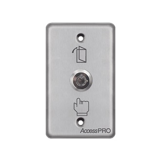 Botón switch con llave tapa rectangular