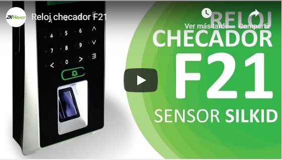 zkteco f21 youtube