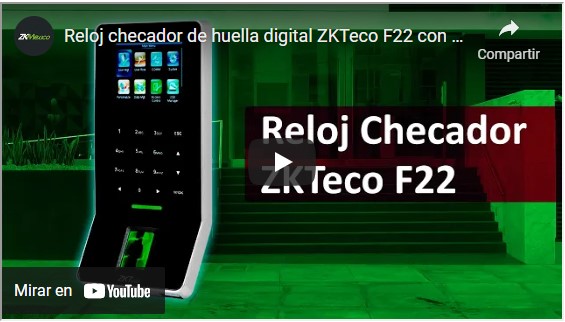 zkteco f21 youtube